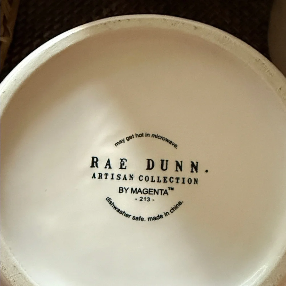 Rae Dunn Cozy White Mugs Set of 2 - Picture 3 of 5